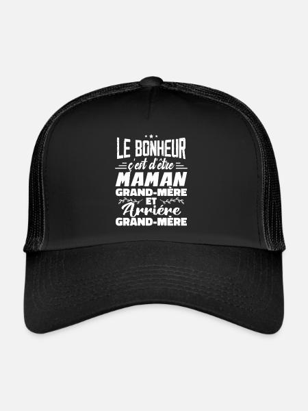 Arrière Grand Mère - Casquette trucker  - noir/noir - Devant