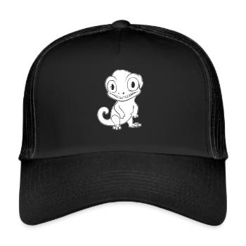 Caméléon Caméléon Sourire Caméléon - Casquette trucker  - noir/noir - Devant