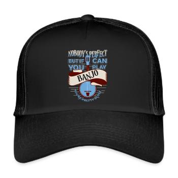 Perfect Banjo Player, Love To Play Banjo - Trucker Cap - black/black - Front
