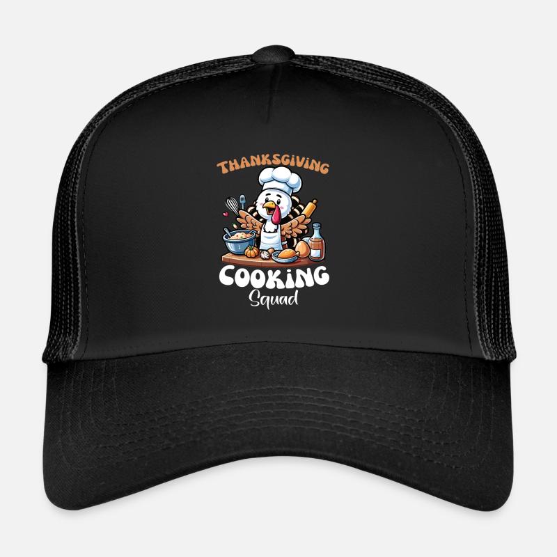 Équipe de cuisine de Thanksgiving de Turkey Cook Casquette trucker 