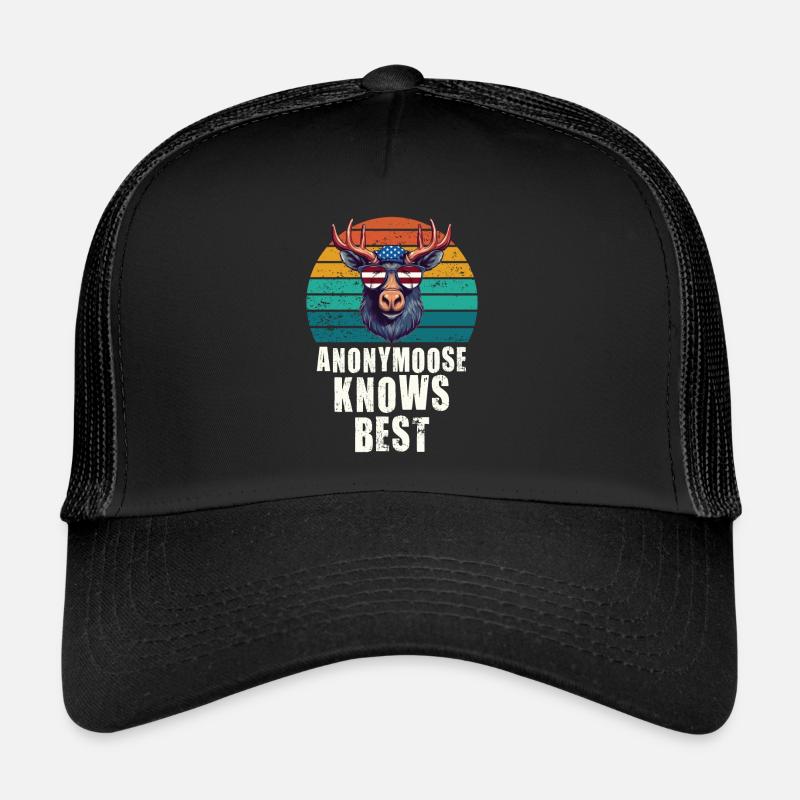 Anonymoose Knows Best Cool Elch Trucker Cap