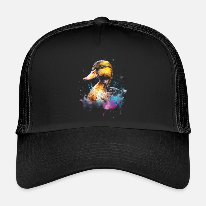 Oeuvre de canard colorée Casquette trucker 