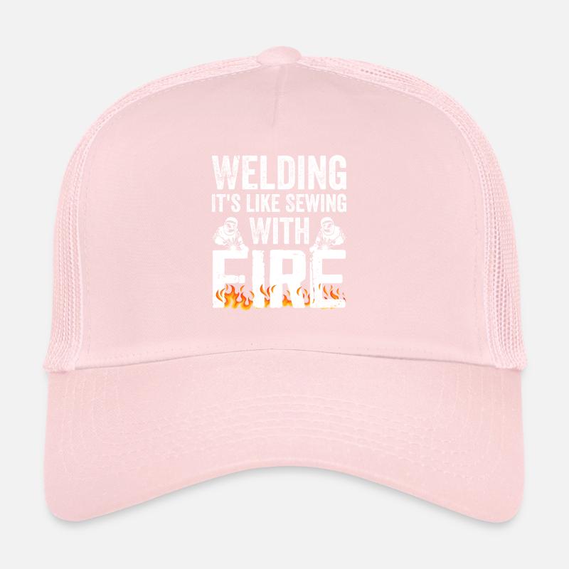 Welding It's Like Sewing With Fire Casquette trucker 