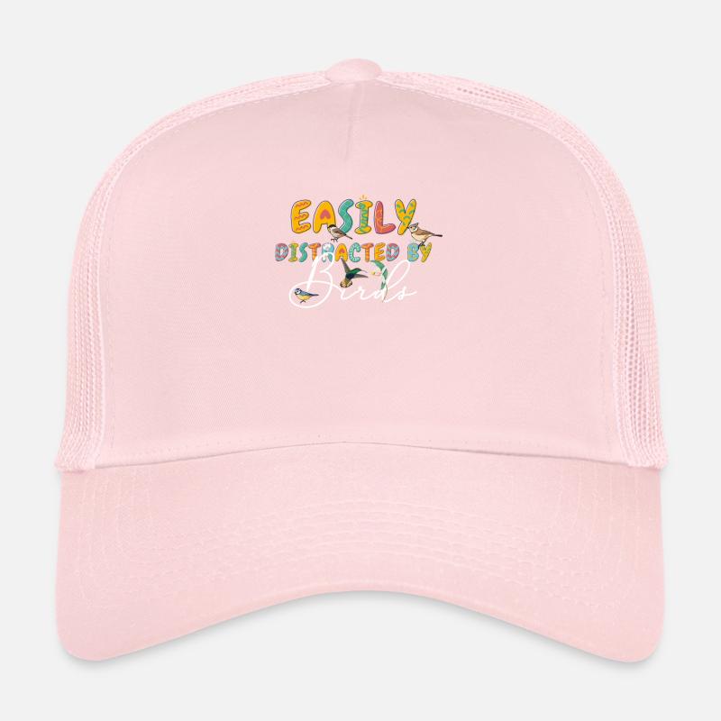 Easily Distracted By Birds Bird Lover Trucker Cap