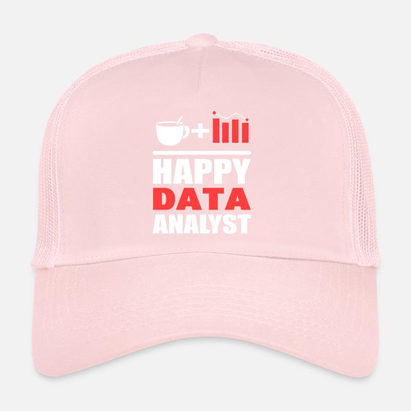 Glücklicher Datenanalyst Systemanalytiker Trucker Cap