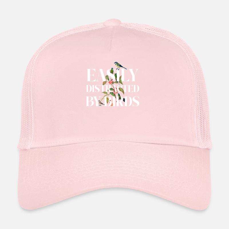Easily Distracted By Birds Bird Lover Trucker Cap