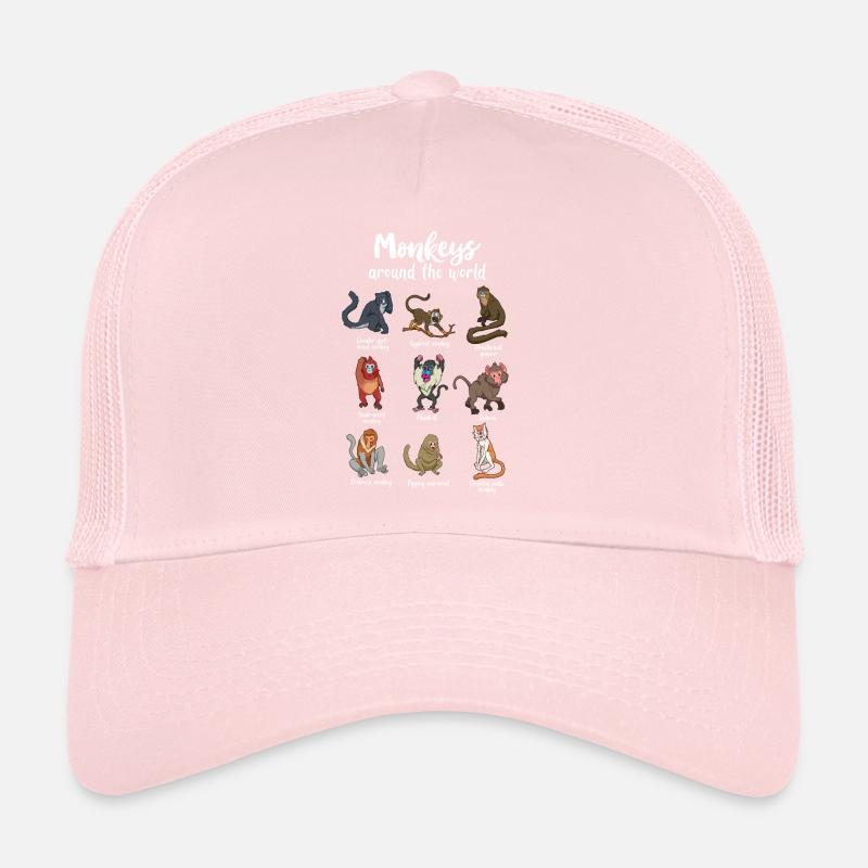De nombreuses espèces de singes - singes du monde Casquette trucker 
