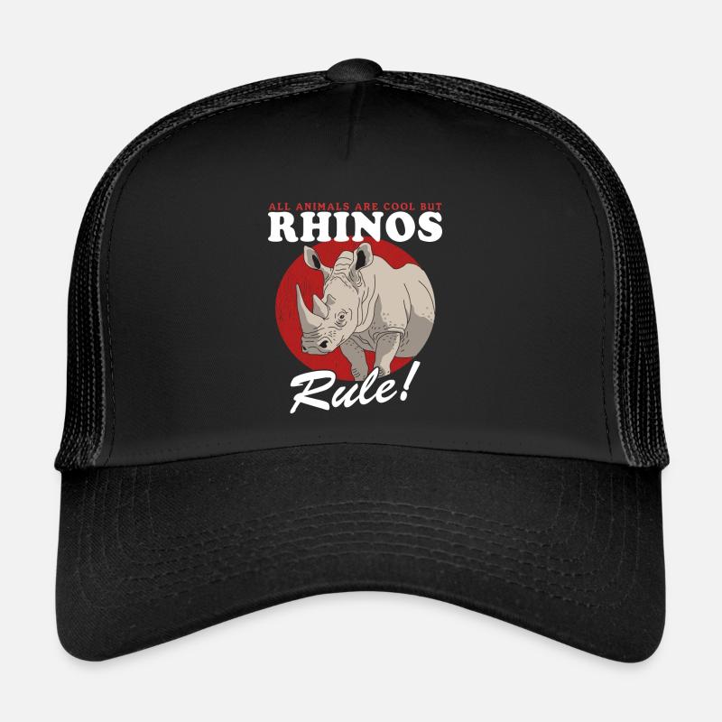 Nashorn Nashörner Rhinozeros Geschenk Trucker Cap