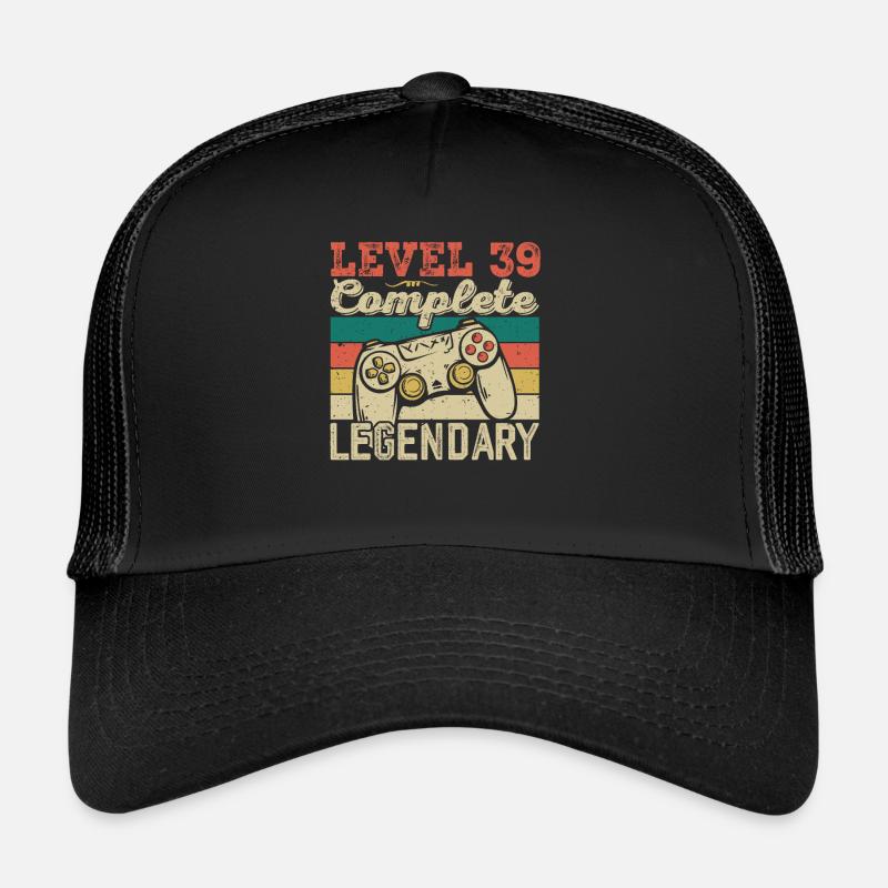 Niveau 39 Complete, Cadeau D'anniversaire 39 Ans Casquette trucker 