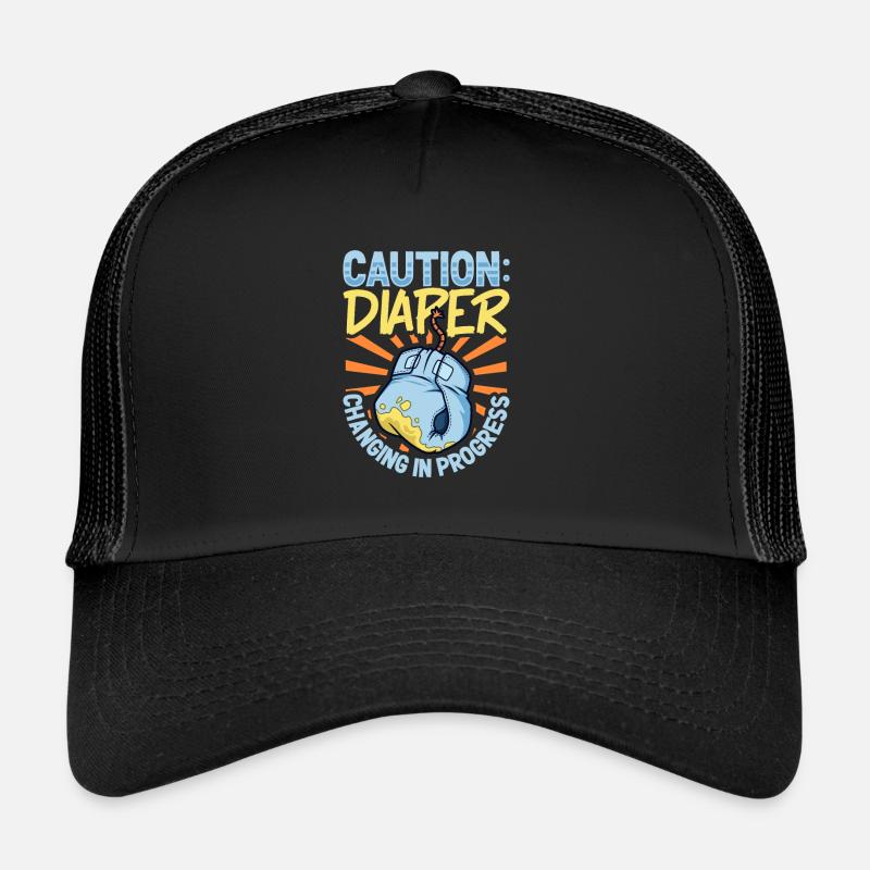 Windelwechsel in Arbeit - Windelwechseln Trucker Cap