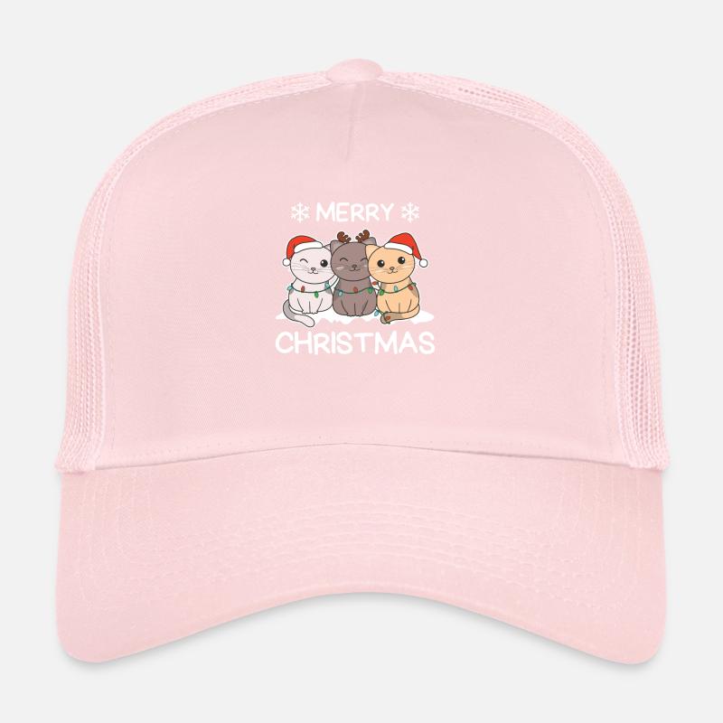 Joyeux Noël Chat Réveillon De Noël Chats Casquette trucker 