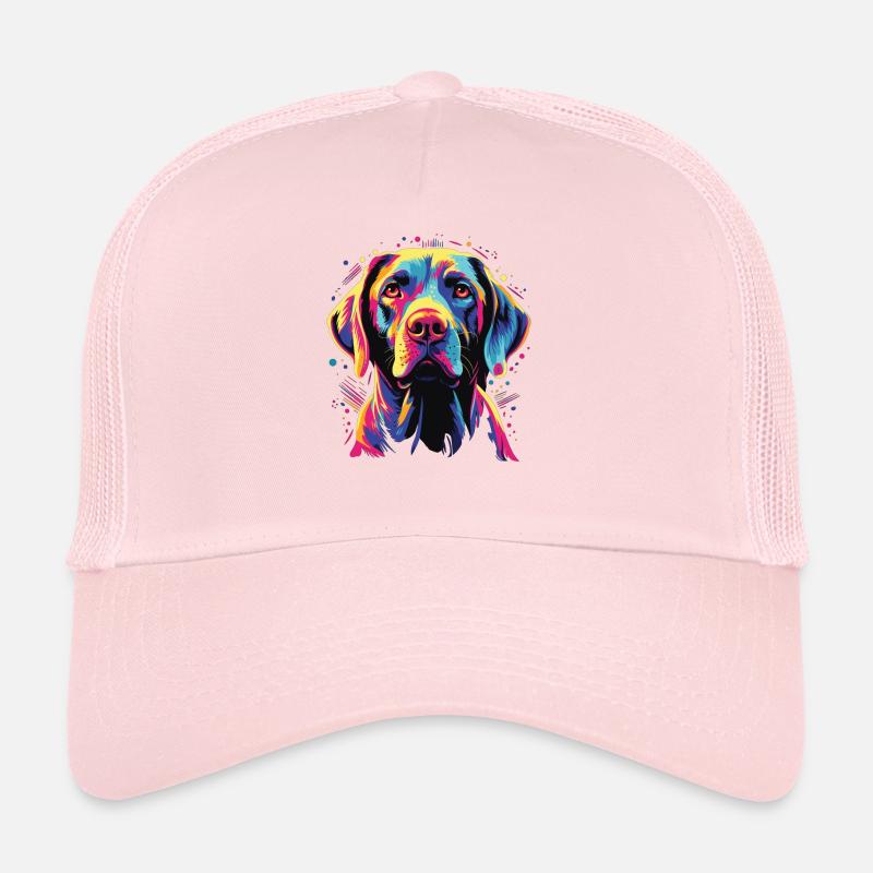 Watercolor Colorful Pointer Trucker Cap