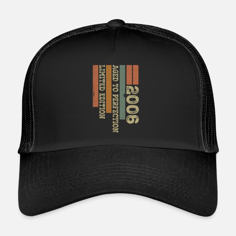 2006 Retro Vintage Anniversary Gift Born in 2006 Trucker Cap