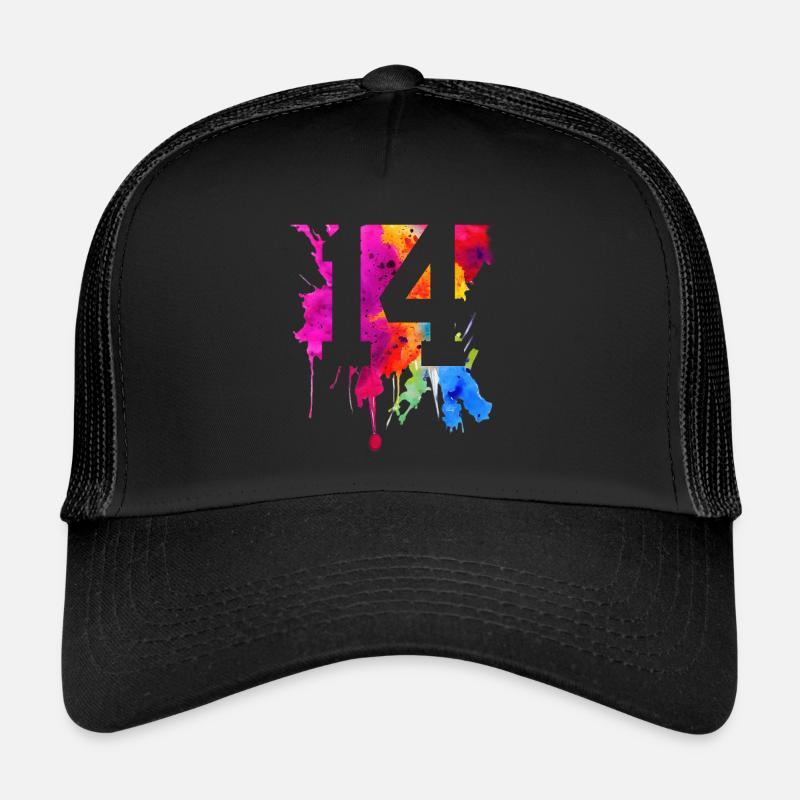 14 YEARS 14TH BIRTHDAY Trucker Cap