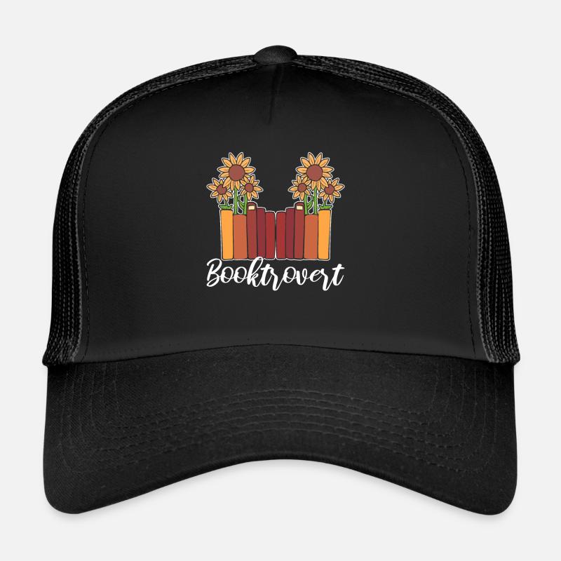 Booktrovert Korrektor - Trucker Cap - Schwarz/Schwarz