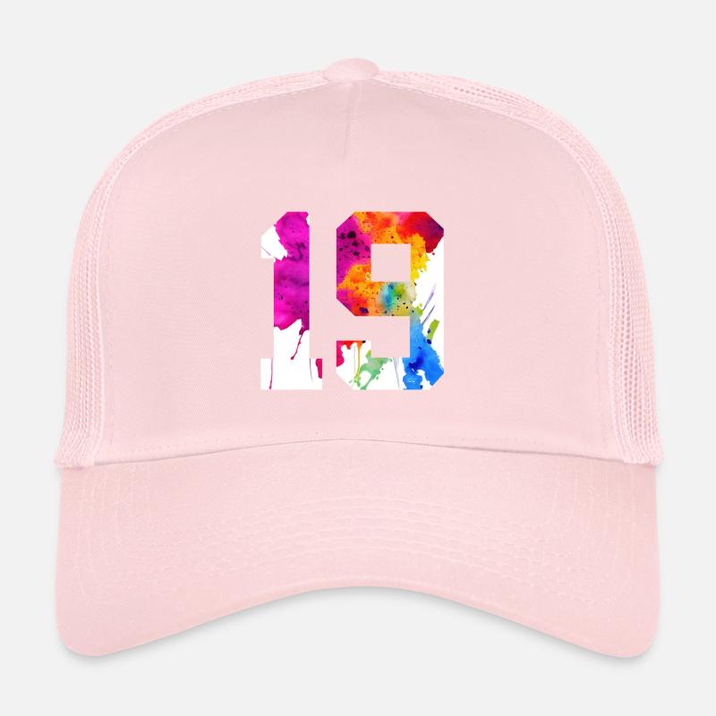 NUMÉRO 19 ANS 19E ANNIVERSAIRE Casquette trucker 