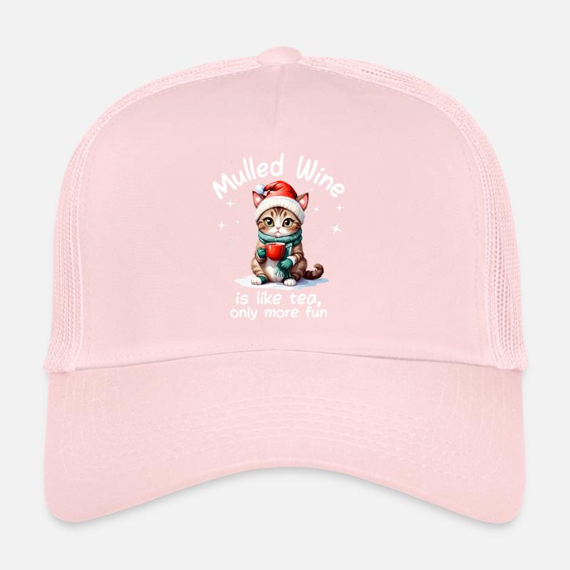 Marché de Noël drôle vin chaud boisson dictons Casquette trucker 