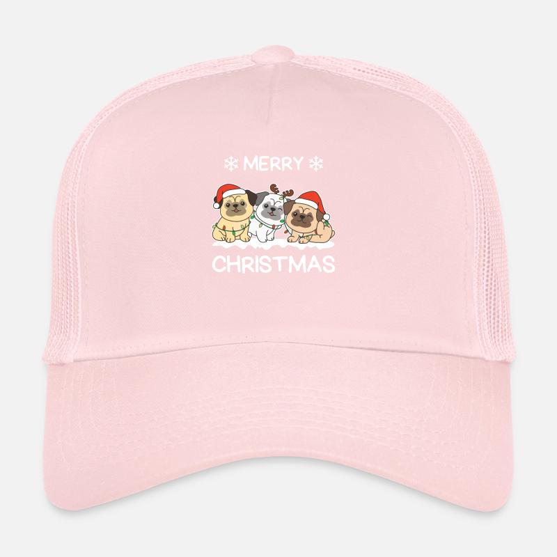 Joyeux Noël Carlin Chiens de la veille de Noël Casquette trucker 