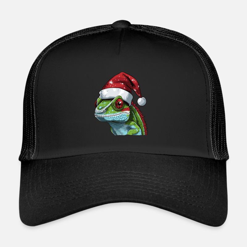 Tête d’animal de Noël caméléon Casquette trucker 