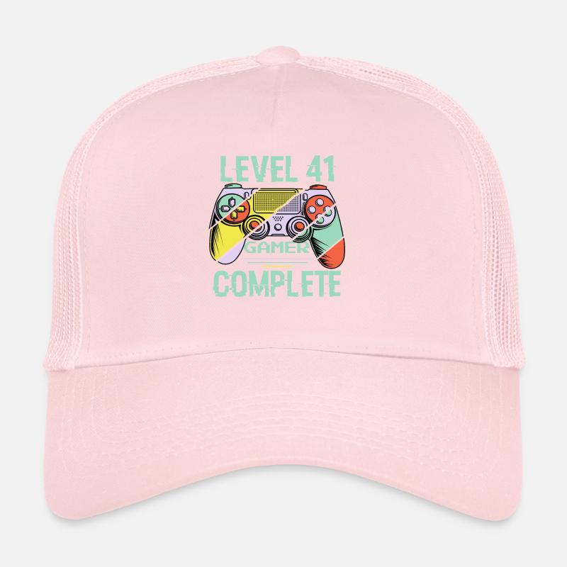 Niveau 41 complète 41 Ans Gamer Level 41 Complete Casquette trucker 
