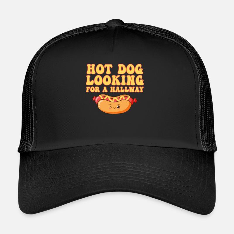 Hot Dog Looking For A Hallway Trucker Cap