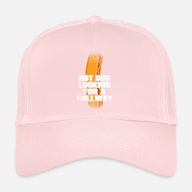 Hot Dog auf der Suche nach einem Flur Trucker Cap