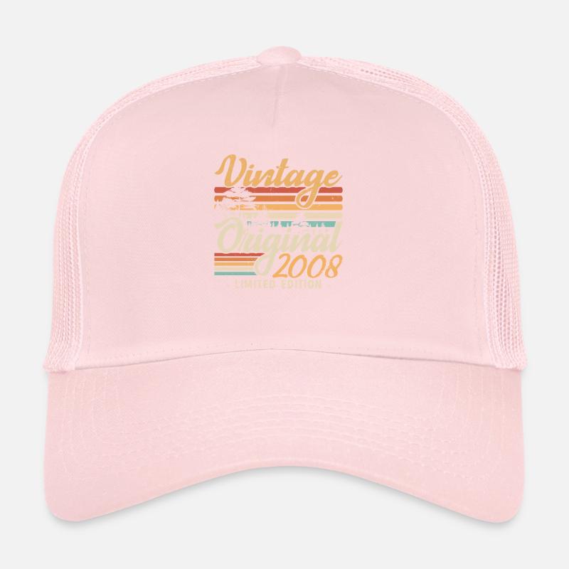 Anniversaire Millésime Fabriqué en 2008 Retro 2008 Casquette trucker 