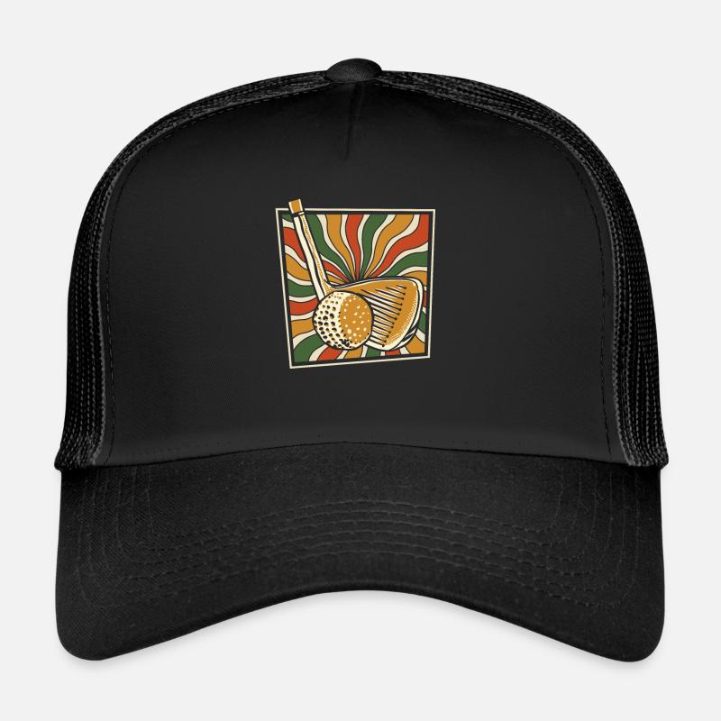 Golf Golfer Golfen - Trucker Cap - Schwarz/Schwarz