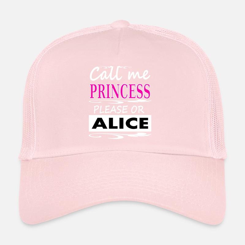 I'm Alice, my name is Alice, Princess Gift Trucker Cap