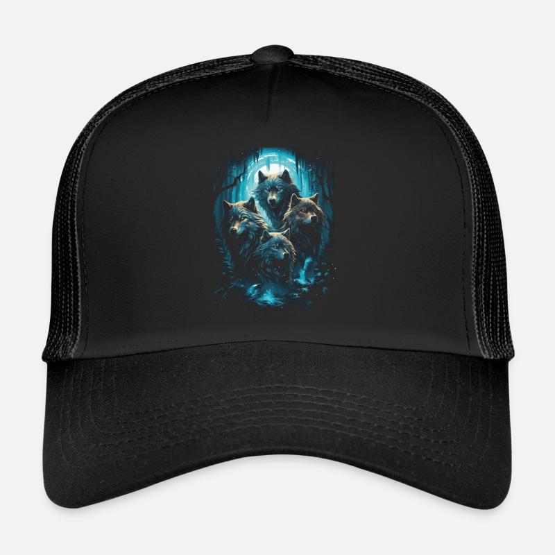 Fantasy Wolf Magic Pack Mysterious Trucker Cap