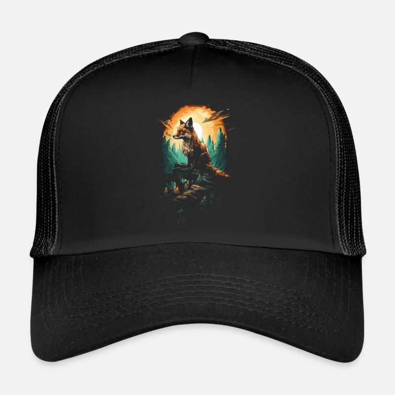 Fox Fox Lover Art Trucker Cap
