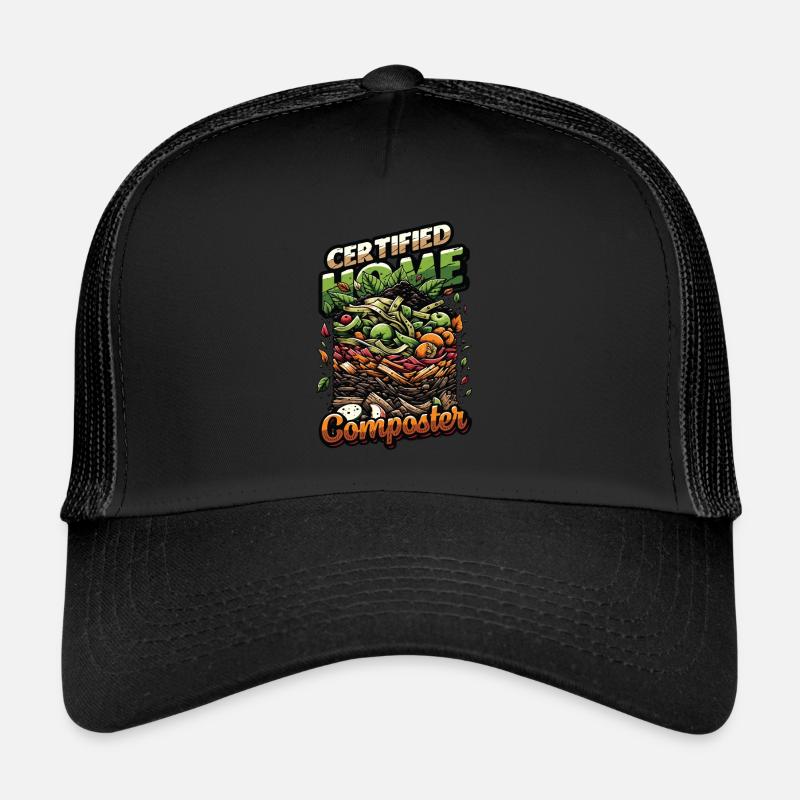 Composting Enthusiast Vermiculture Kompostierung Trucker Cap