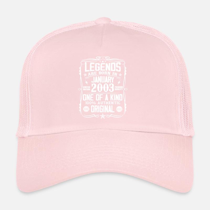 Geburtstagsgeschenk geboren im Januar 2003 Trucker Cap