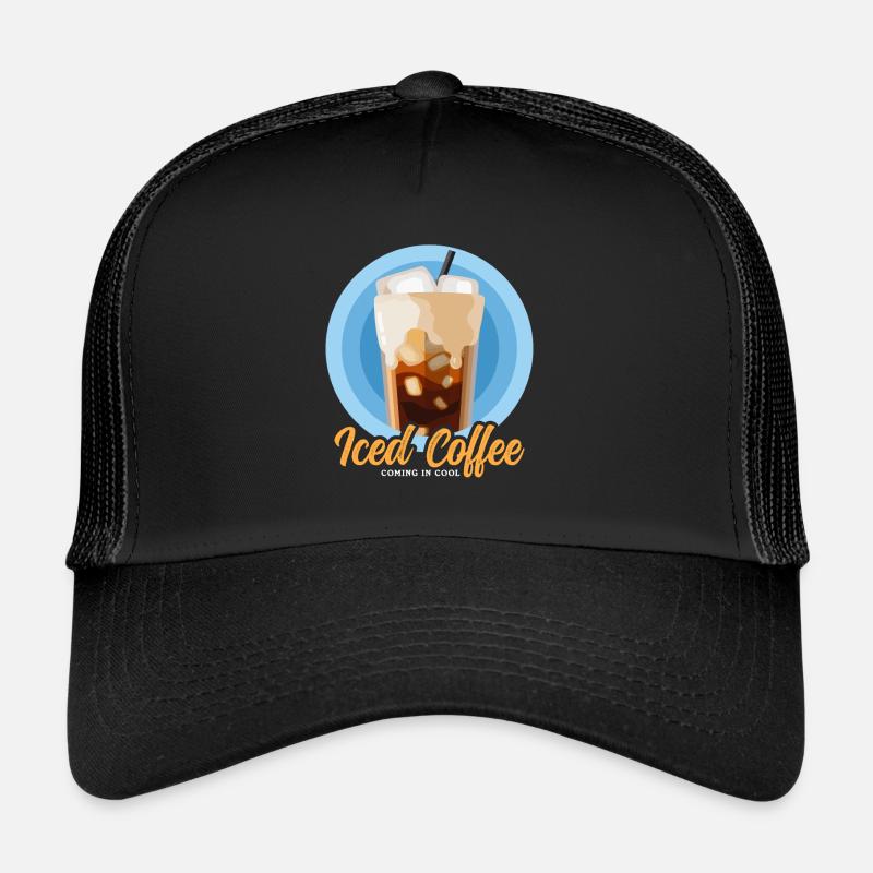 Eiskaffee Iced Coffee Kaffeeliebhaber Geschenk Trucker Cap