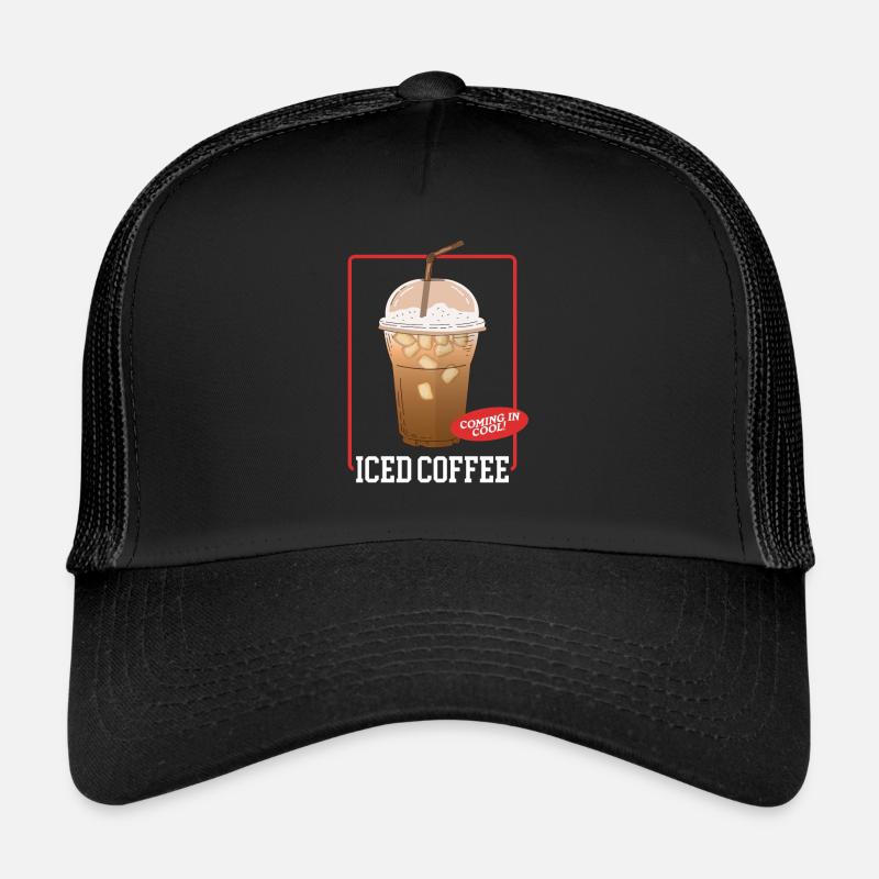 Eiskaffee Kaffeeliebhaber Iced Coffee Geschenk Trucker Cap