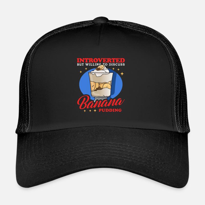 Pudding à la banane Pudding à la banane cadeau Casquette trucker 