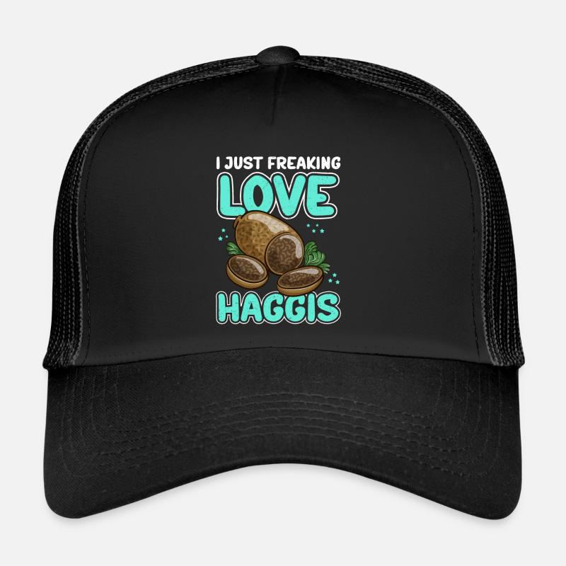 Haggis plat écossais cadeau Casquette trucker 