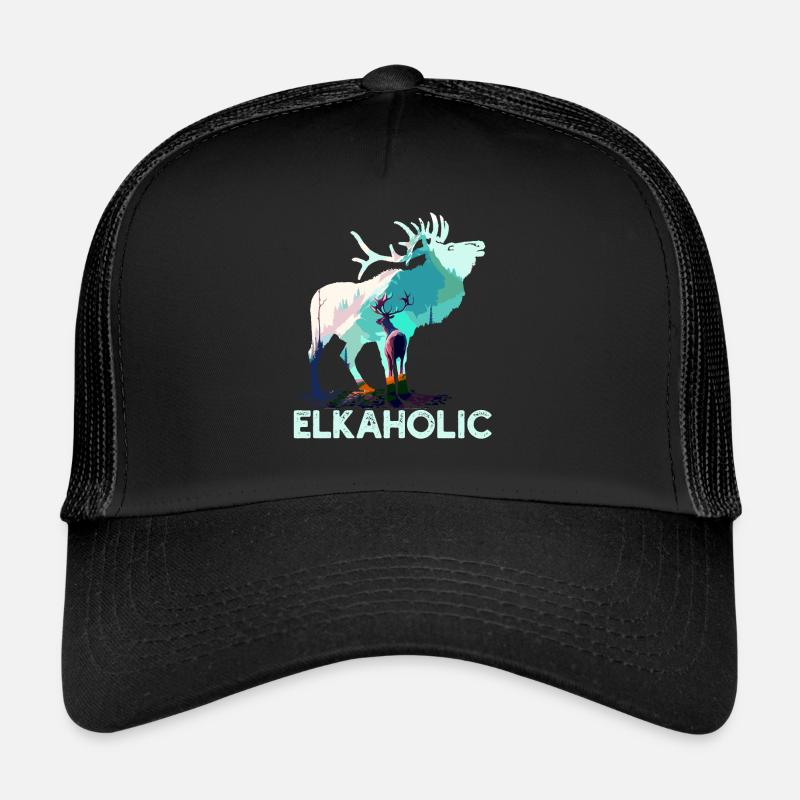 Chasse à l’élan Chasseurs Elkaholic Casquette trucker 