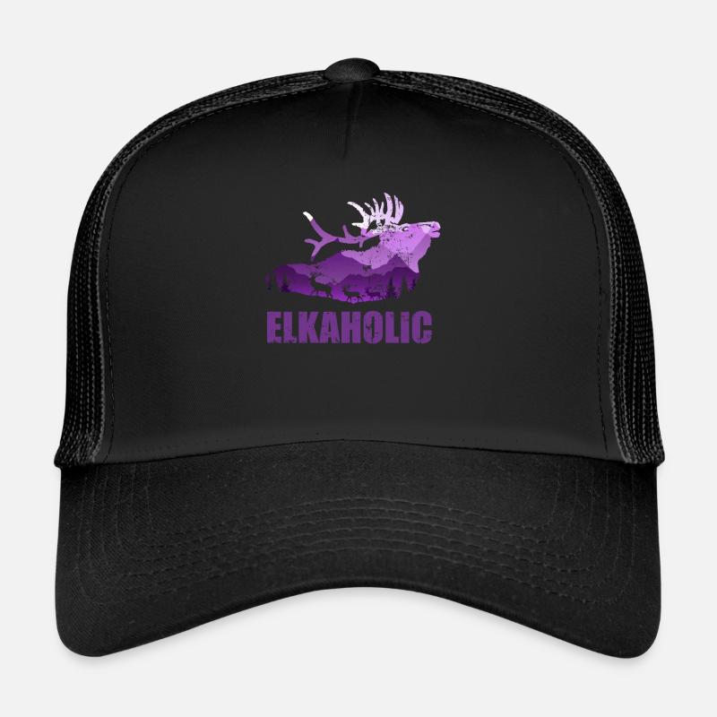 Chasse à l’élan Chasseurs Elkaholic Casquette trucker 