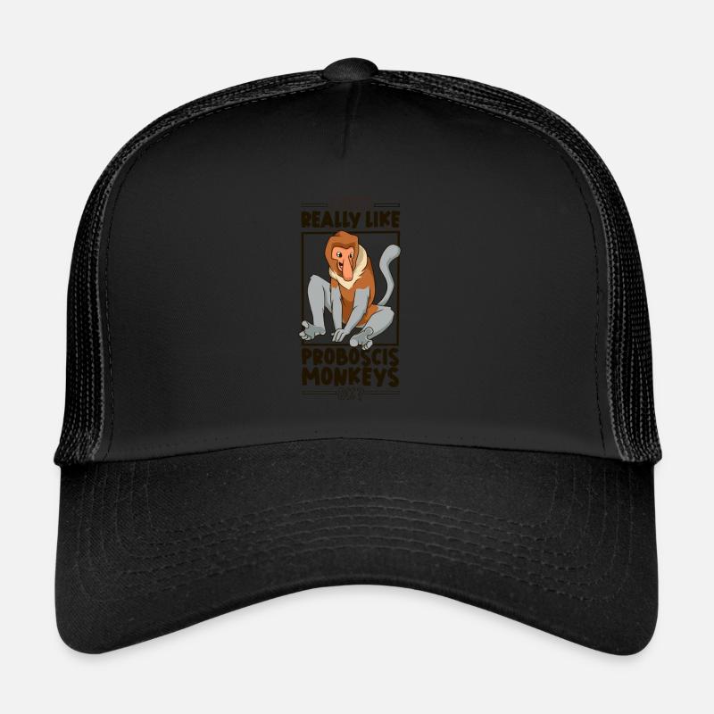 I love proboscis monkeys - proboscis monkey Trucker Cap