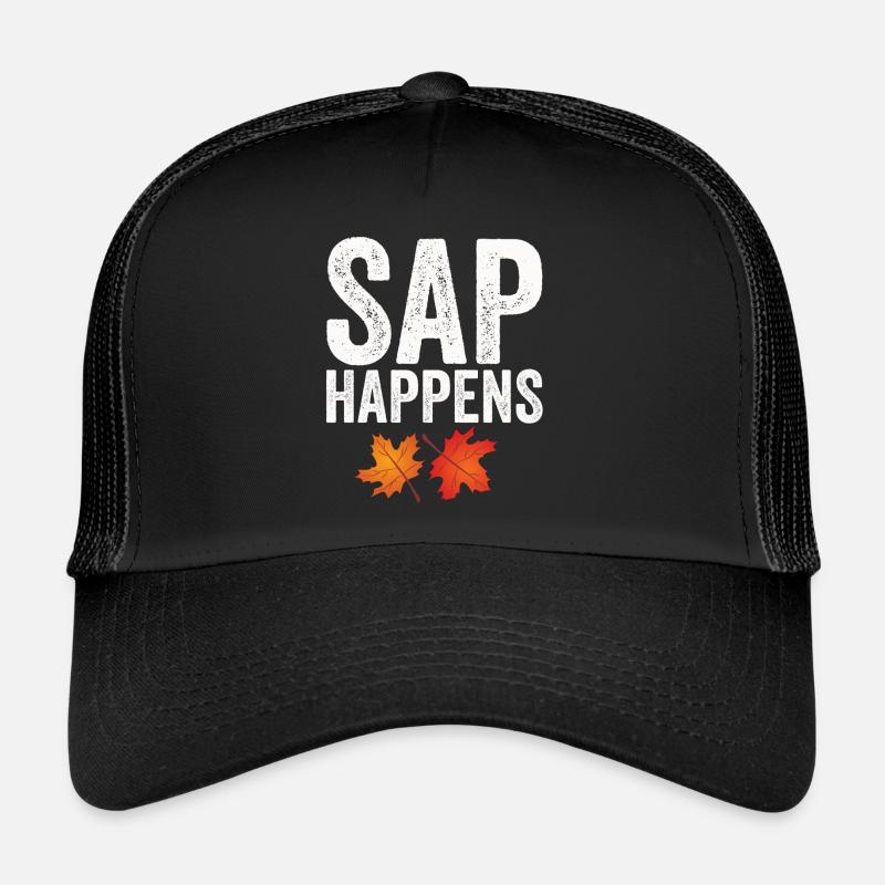 Sirop d’érable arbre tapotement drôle automne Casquette trucker 