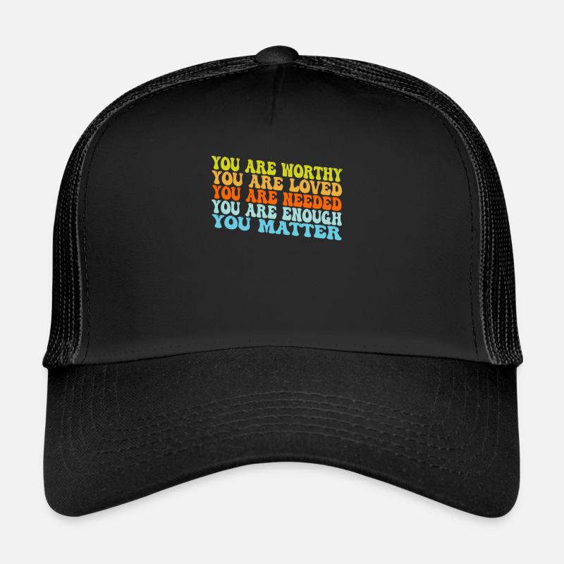 Dépression et conscience bipolaire : - Casquette trucker - noir/noir