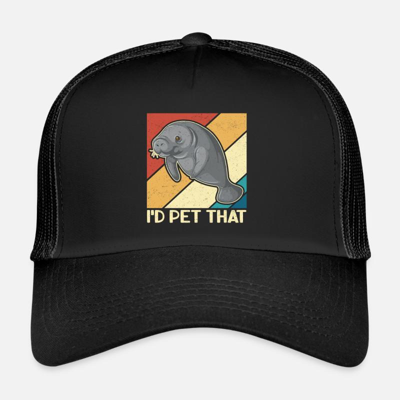 Manatee Manatee Manatee Manatee Gift Trucker Cap