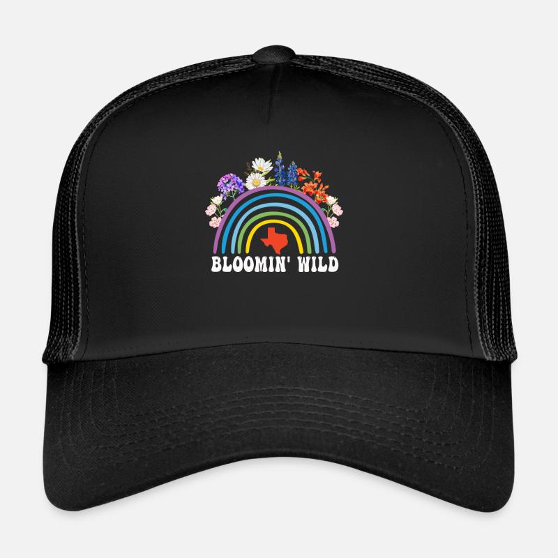 Wildflower Fields Wildflowers Bluebonnet Trucker Cap