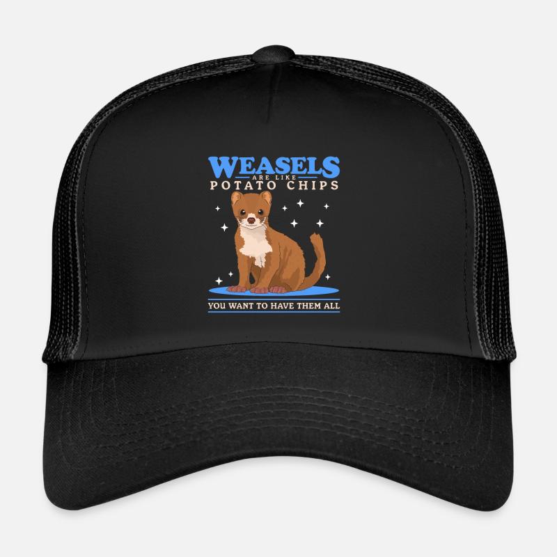 Weasel Little Weasel Cute Dwarf Weasel Gift Trucker Cap