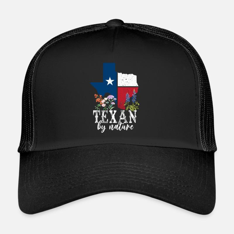 Champs de fleurs sauvages Fleurs sauvages Bluebonnet Casquette trucker 