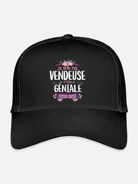 Édition Limitée Vendeuse Géniale - Casquette trucker  - noir/noir - Devant