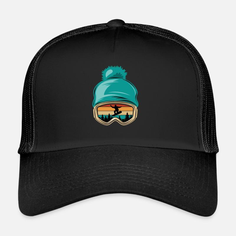 Snowboard, Halfpipe, Wintersport, Skibrille Trucker Cap