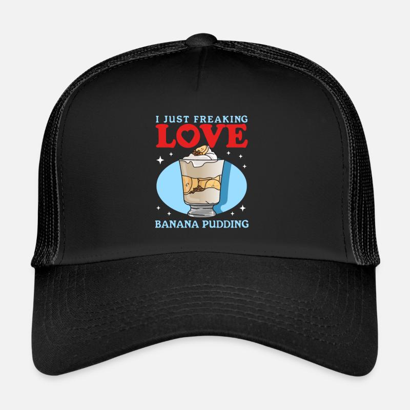 Pudding à la banane Pudding à la banane cadeau Casquette trucker 