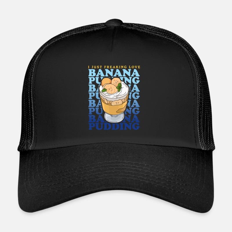 Pudding à la banane Pudding à la banane cadeau Casquette trucker 